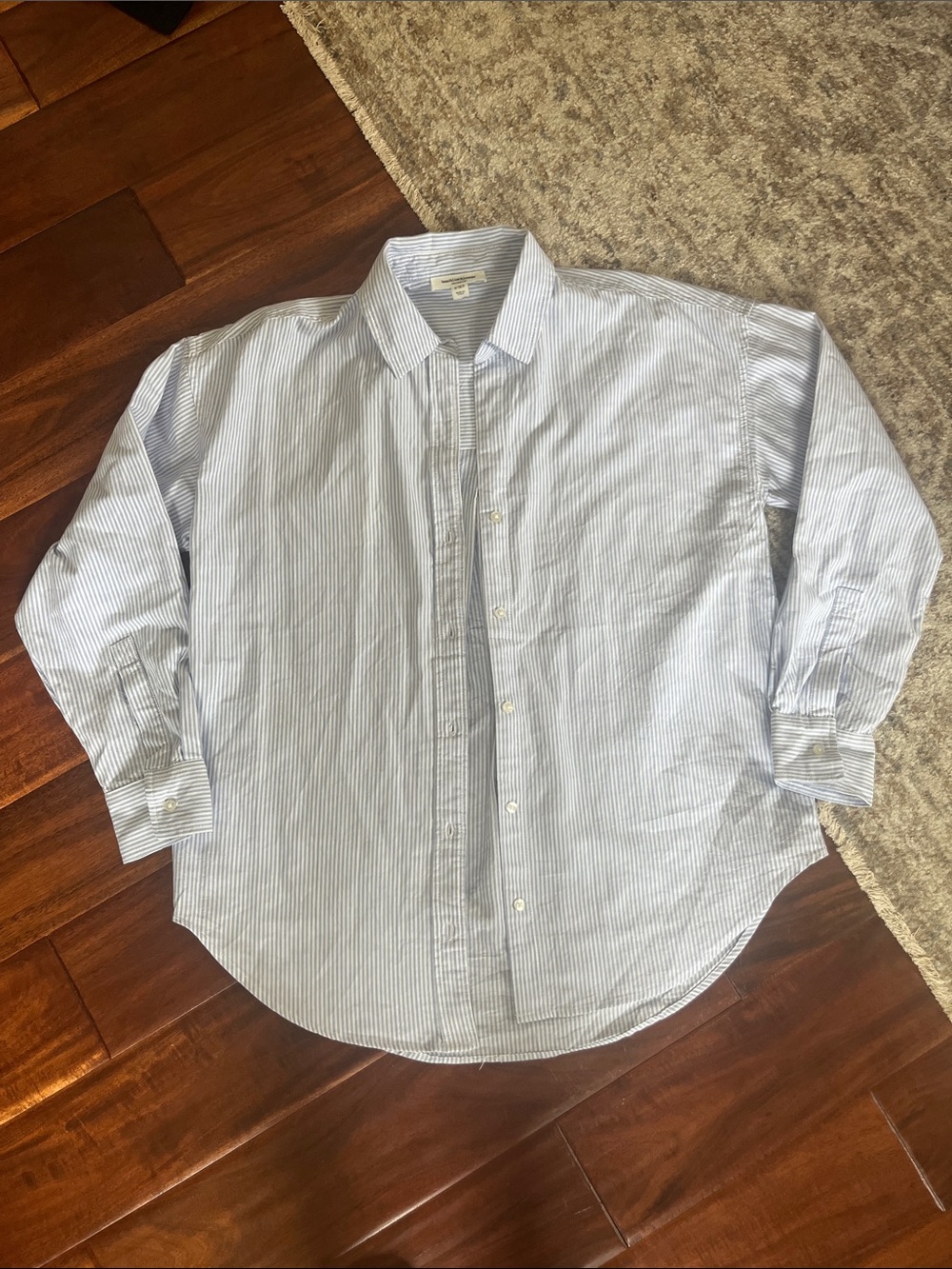 Beach lunch lounge 100% cotton stripes button up shirt oversized